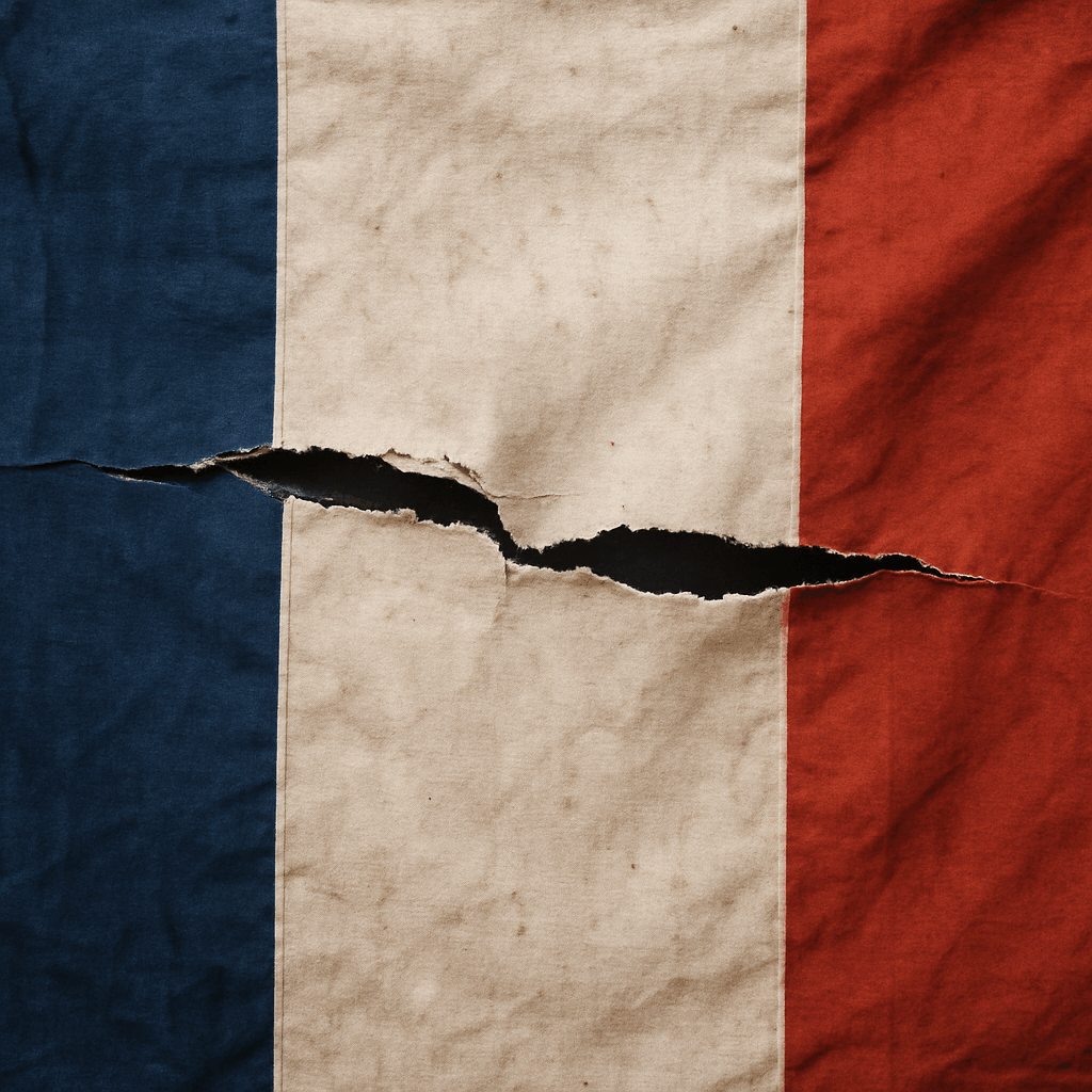 drapeau déchiré